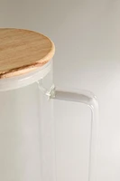 BOROSILICATE GLASS PITCHER WITH LID