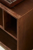 LOW BOOKCASE WITH IRREGULAR SHELVES