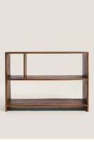 LOW BOOKCASE WITH IRREGULAR SHELVES