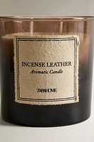 (350 G) INCENSE LEATHER SCENTED CANDLE