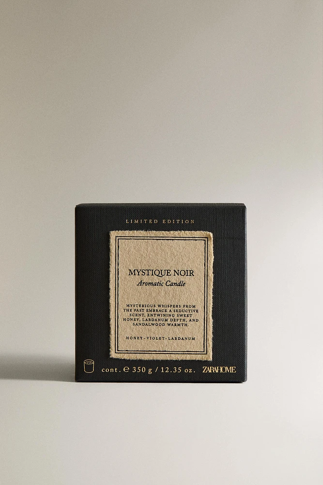 (350 G) BOUGIE PARFUMÉE MYSTIQUE NOIR