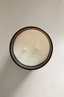 (350 G) LEATHER AMBER SCENTED CANDLE