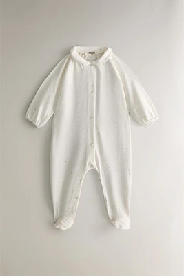 CHILDREN'S MOON FOOTED ROMPER