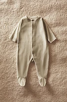 CHILDREN’S VELOUR MOON FOOTED ROMPER