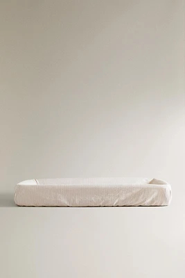 HOUSSE MATELAS À LANGER ENFANT RAYURES