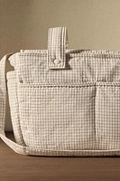 SQUARE STRIPE DIAPER BAG