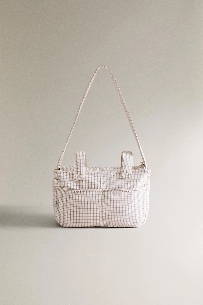 SQUARE STRIPE DIAPER BAG