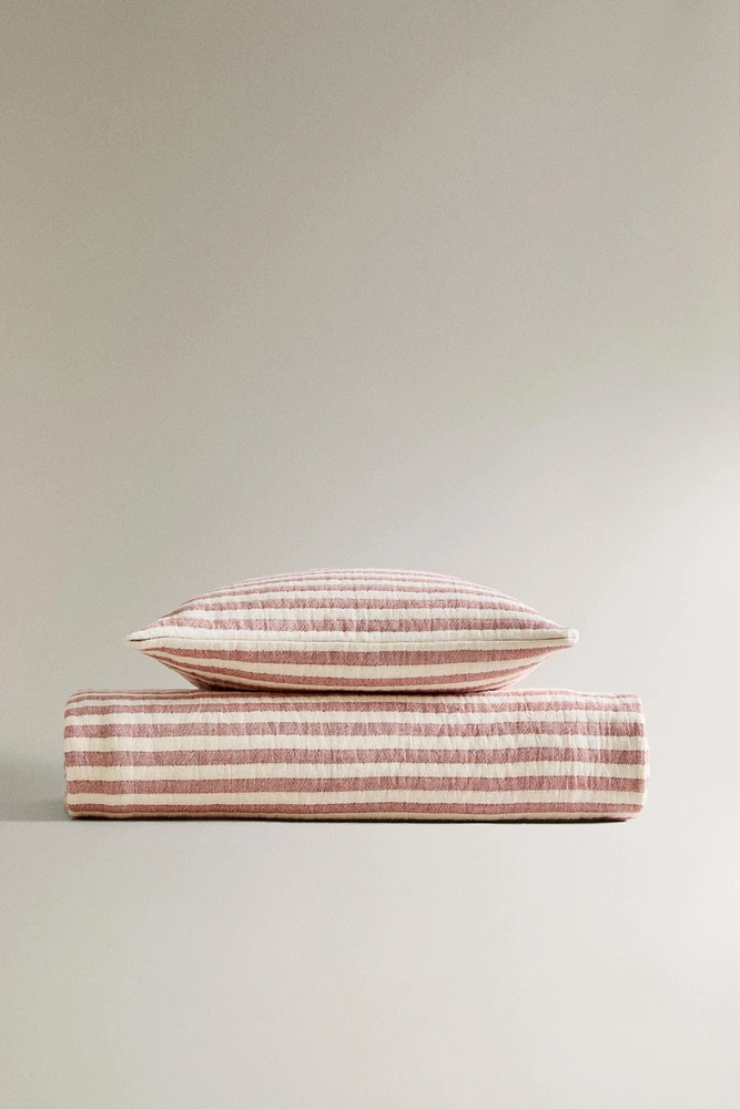 CHILDREN'S STRIPED MUSLIN BEDSPREAD