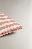 CHILDREN'S STRIPED MUSLIN THROW PILLOW COVER