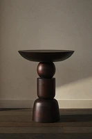 WOODEN SIDE TABLE