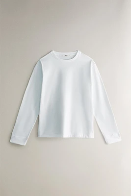 LONG SLEEVE COTTON T-SHIRT