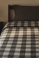 PLAID FLANNEL DUVET COVER