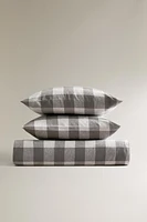 PLAID FLANNEL DUVET COVER