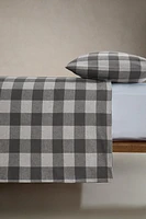 PLAID FLANNEL DUVET COVER