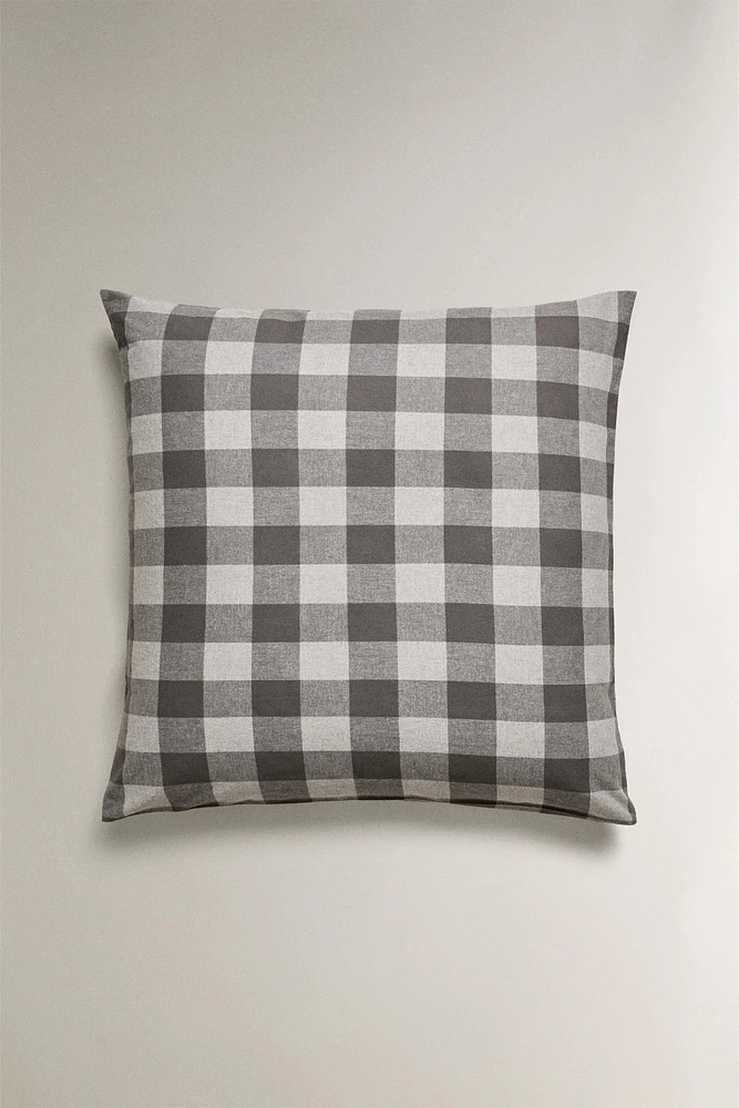 CHECK FLANNEL PILLOWCASE