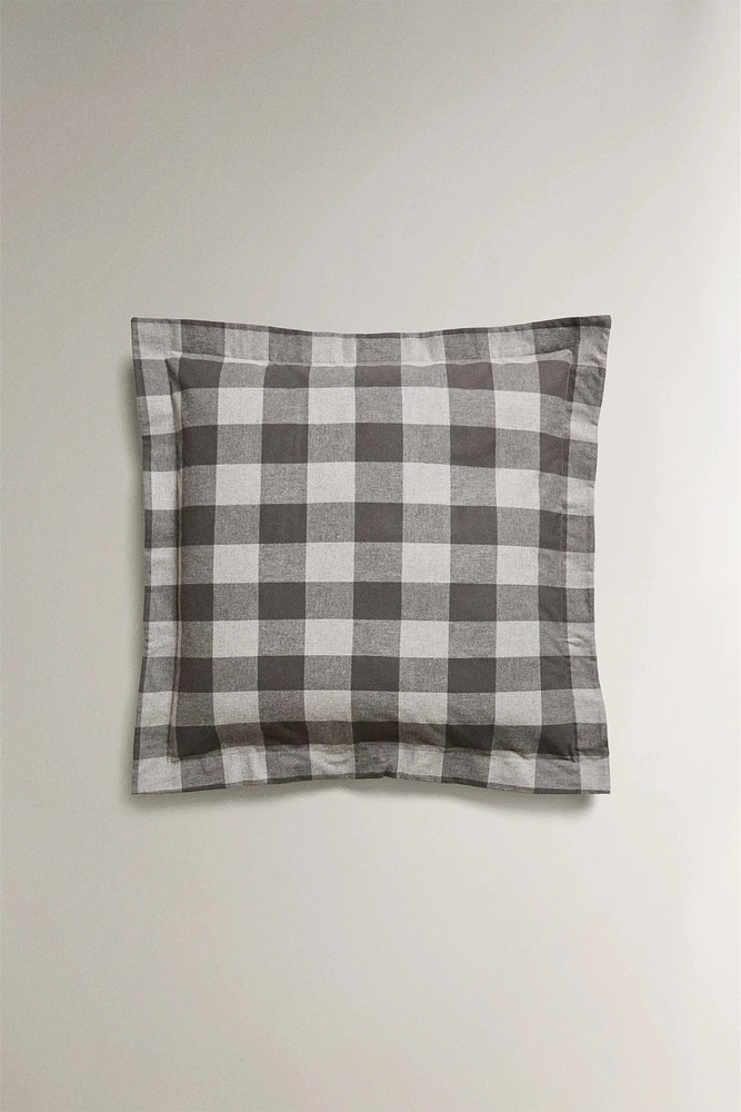 CHECK FLANNEL PILLOWCASE