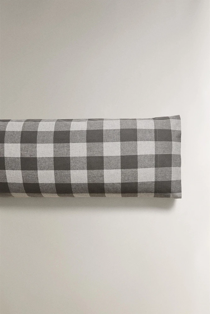 CHECK FLANNEL PILLOWCASE