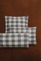 CHECK FLANNEL PILLOWCASE