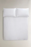 SATEEN DUVET COVER WITH TRIM