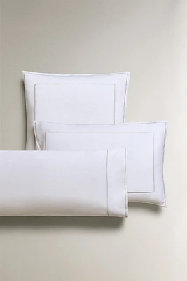 SATEEN PILLOWCASE WITH TRIM