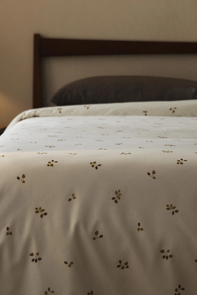 LEAF PRINT DUVET COVER