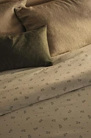 LEAF PRINT DUVET COVER