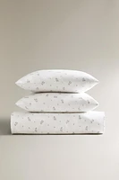 LEAF PRINT DUVET COVER