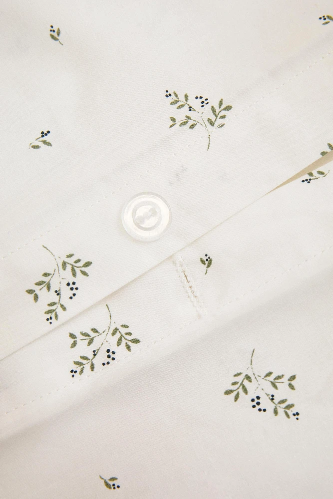LEAF PRINT DUVET COVER