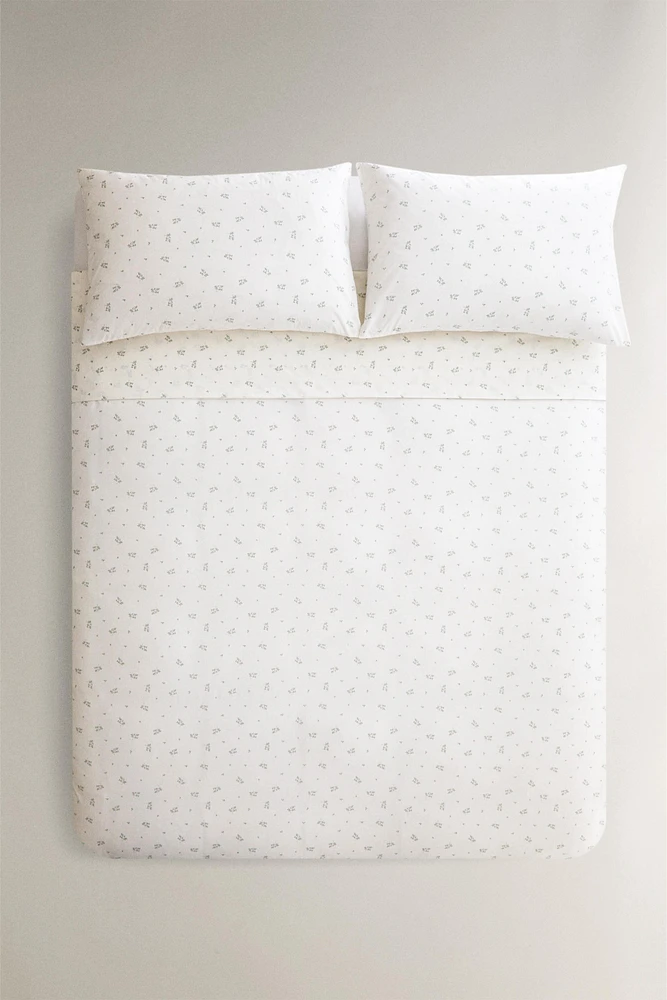 LEAF PRINT DUVET COVER