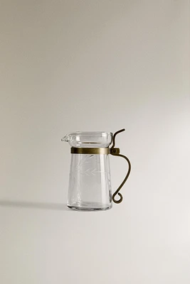 GLASS MILK PITCHER