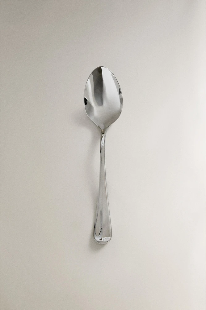 SILVER STEEL SERVING SPOON