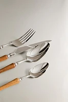 4-PIECE WOODEN FLATWARE SET