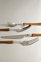 4-PIECE WOODEN FLATWARE SET