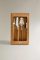 4-PIECE WOODEN FLATWARE SET