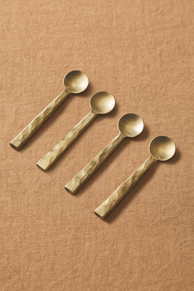 SET OF HAMMERED DESSERT SPOONS (SET OF 4)