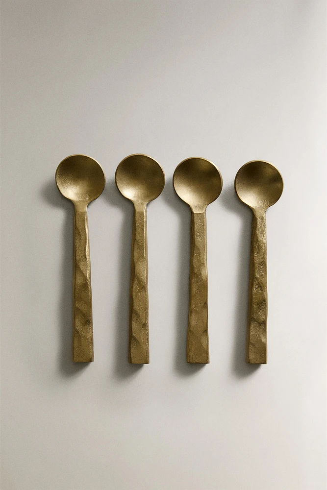 SET OF HAMMERED DESSERT SPOONS (SET OF 4)