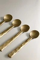 SET OF HAMMERED DESSERT SPOONS (SET OF 4)