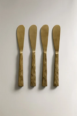 SET OF HAMMERED BUTTER KNIVES (SET OF 4)