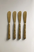 SET OF HAMMERED BUTTER KNIVES (SET OF 4)