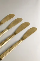 SET OF HAMMERED BUTTER KNIVES (SET OF 4)