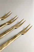 SET OF HAMMERED DESSERT FORKS (SET OF 4)