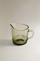 GLASS MILK PITCHER