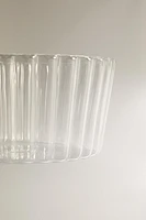 WAVY BOROSILICATE GLASS SALAD BOWL