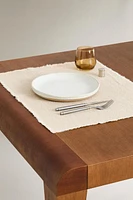 SET DE TABLE LIN RUSTIQUE