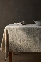 BLENDED FLORAL PRINT TABLECLOTH