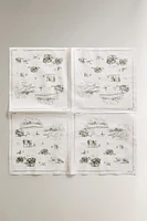 PAPER NAPKIN WITH FARM PRINT (PACK OF 20)