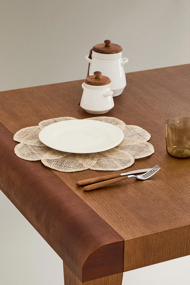 SET DE TABLE FLEUR RAMIE