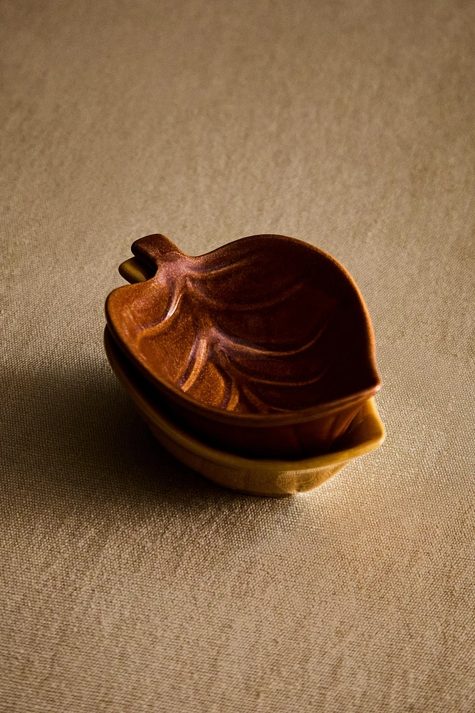 LEAF MINI STONEWARE BOWL