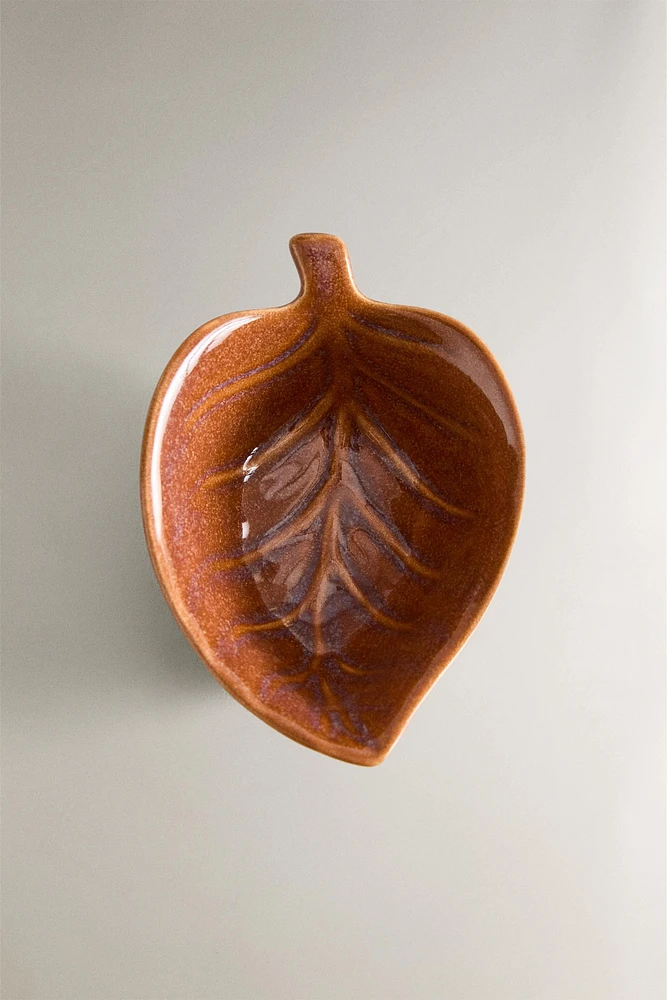 LEAF MINI STONEWARE BOWL