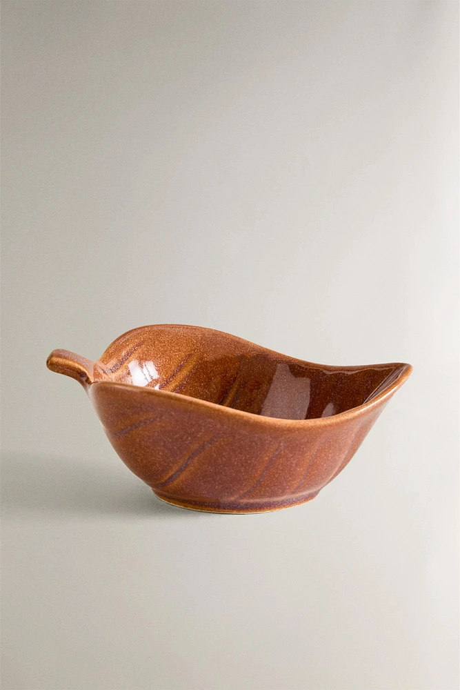 LEAF MINI STONEWARE BOWL